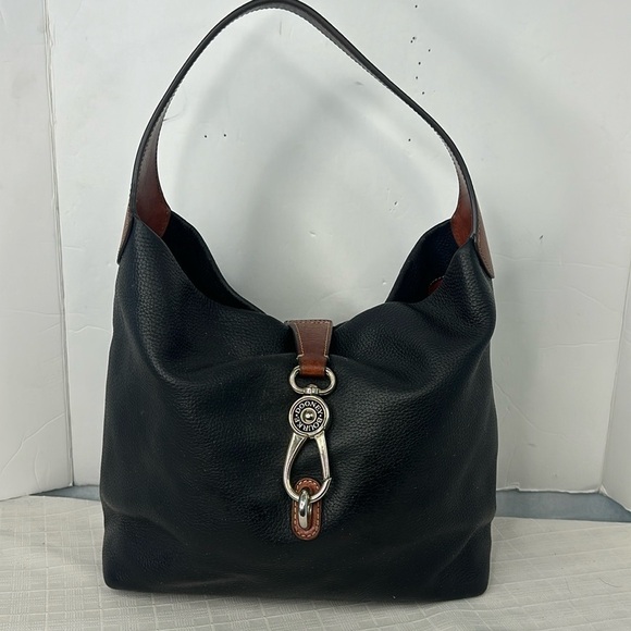 Dooney & Bourke Black Pebble Grain Shoulder Bag - Picture 1 of 11